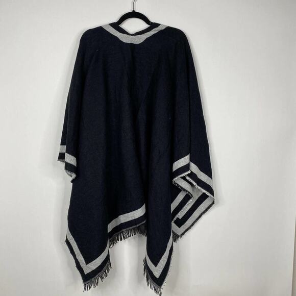 2/$30 NEW Boho Cheetah Ruana Oversized Open Wrap Poncho Blanket Scarf - Picture 12 of 14